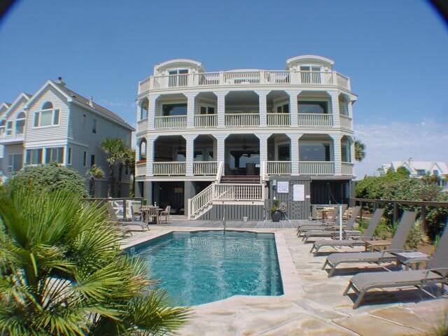 Isle of Palms pool and hotel/mansion