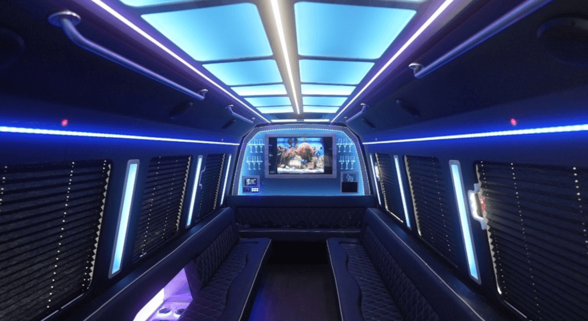 Renting a Party Bus in Charleston, SC 1 STRAIGHTENEDBUSINSIDE